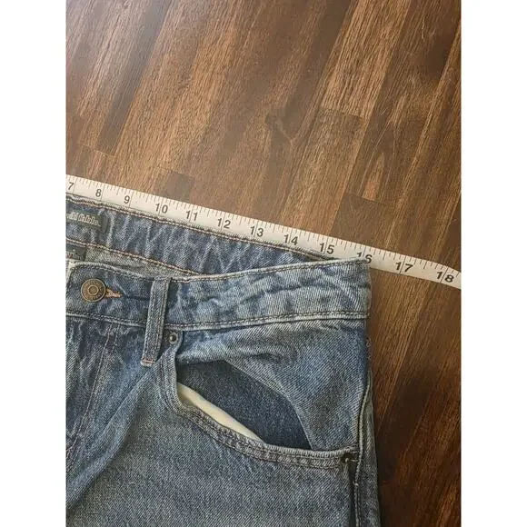 Women's Mid-Rise Barrel Jeans - Wild Fable Indigo 8 - Picture 2 of 9